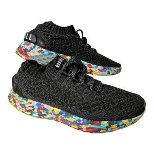 Nobull Aspire Knit Runner Black Rainbow CrossFit Running Sneakers Women’s 7.5